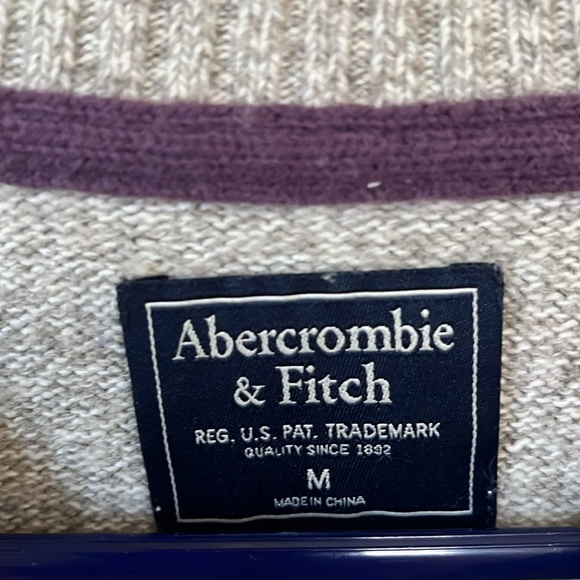 Abercrombie & Fitch Duck Design Wool Blend Crewneck Sweater Size M - Picture 3 of 10